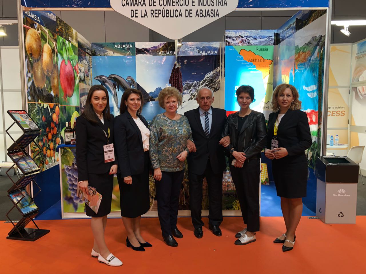 مشاركة غرفة تجارة و صناعة جمهورية أبخازيا في المعرض الدولي  "Alimentaria-2018" في مدينة برشلونة الأسبانية .