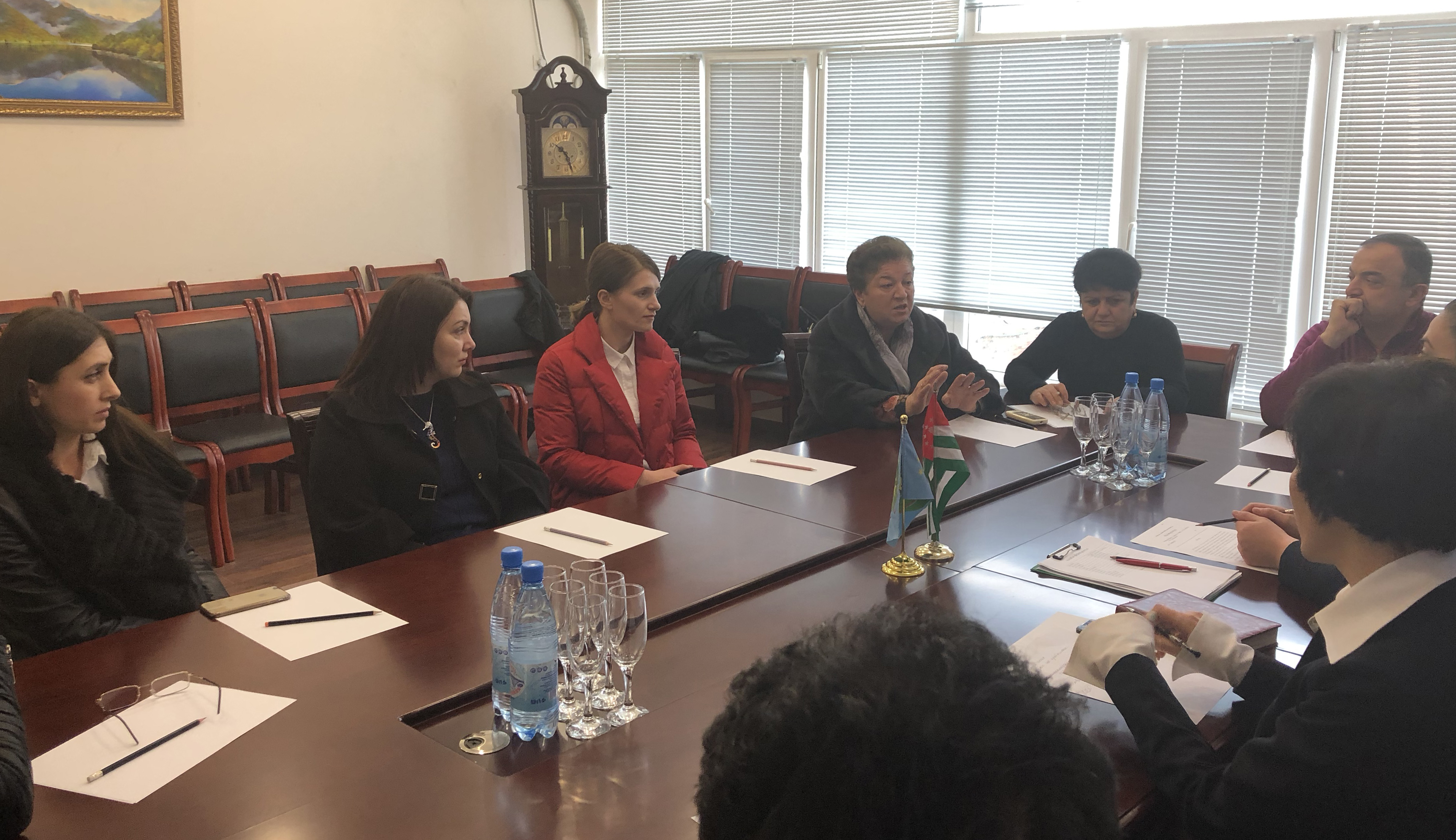 عقد اجتماع نقابة الصيادلة في غرفة تجارة و صناعة جمهورية أبخازيا .